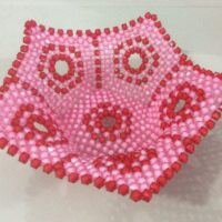 Beaded fruit bowl Beaded Fruit Bowl