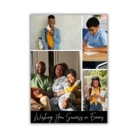 Family Photo Collage Success Card