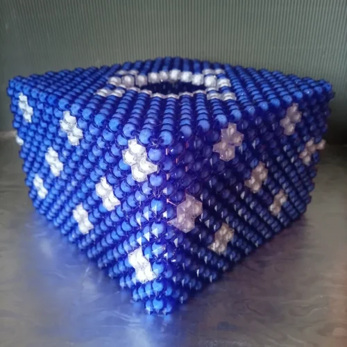 beaded serviette holder Beaded Serviette Holder