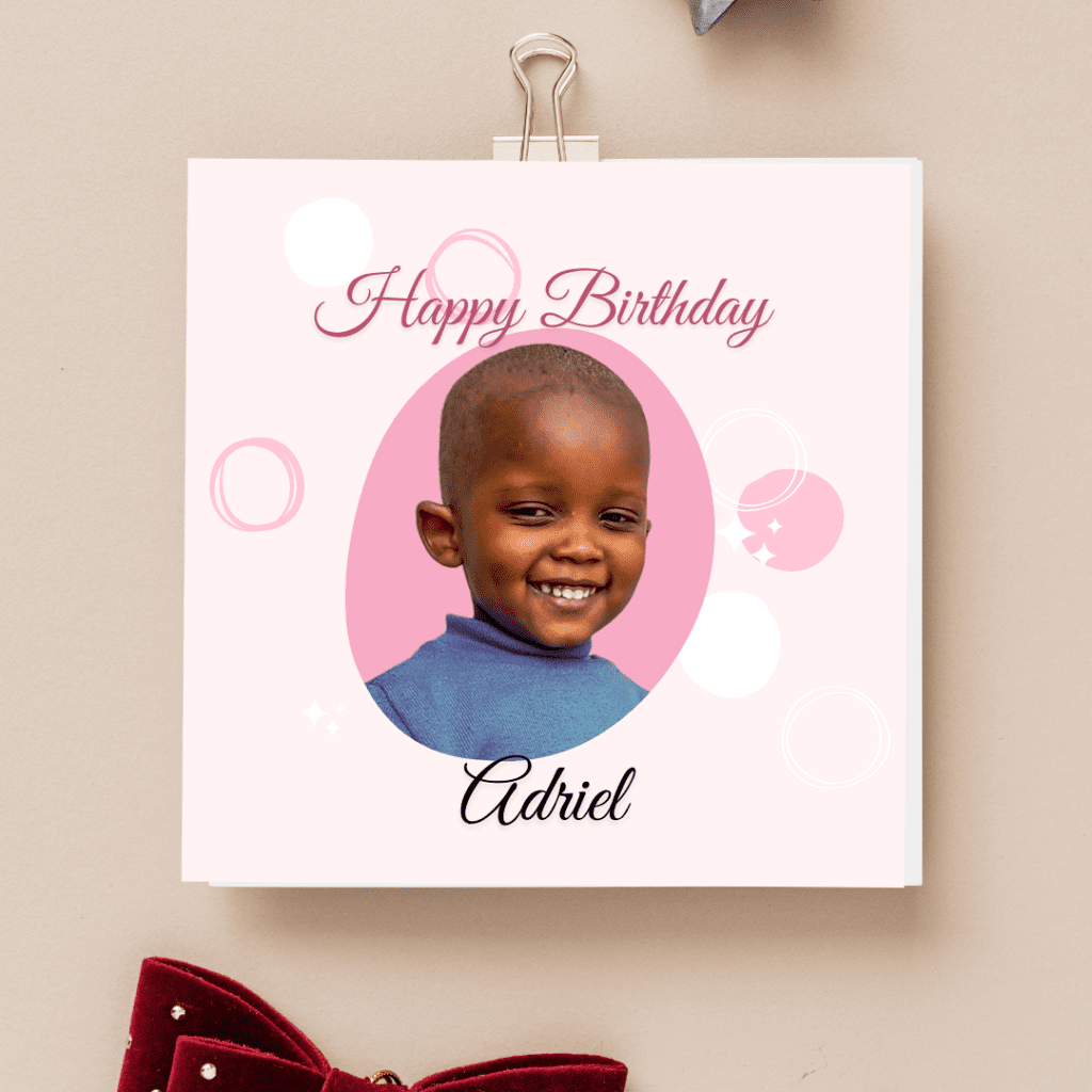 Birthday Card with Picture, personalized birthday card with photo