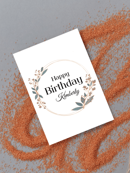 Floral Card A5