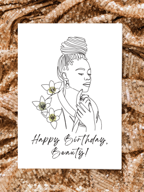 Happy Birthday Beauty A5 Card