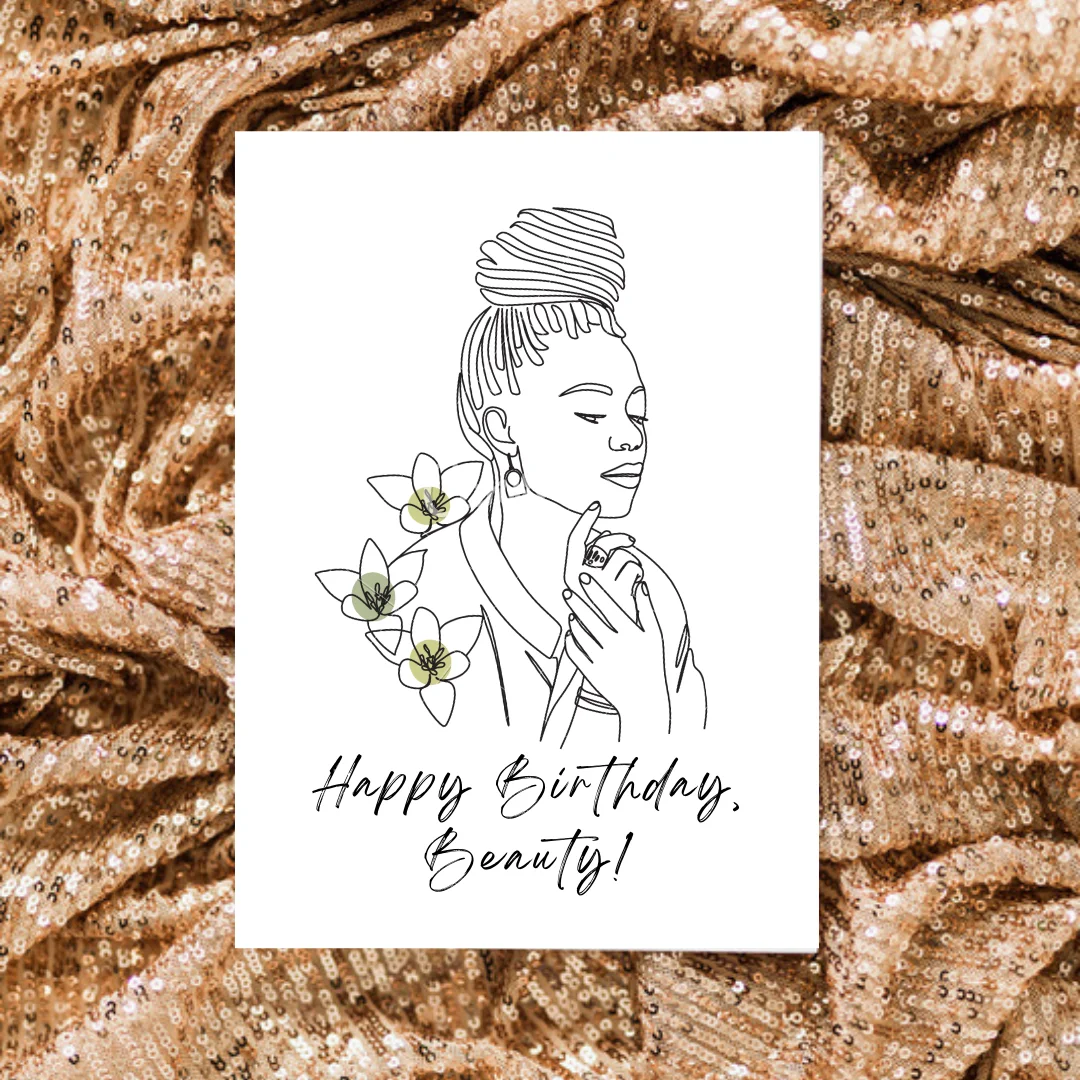 Happy Birthday Beauty A5 Card
