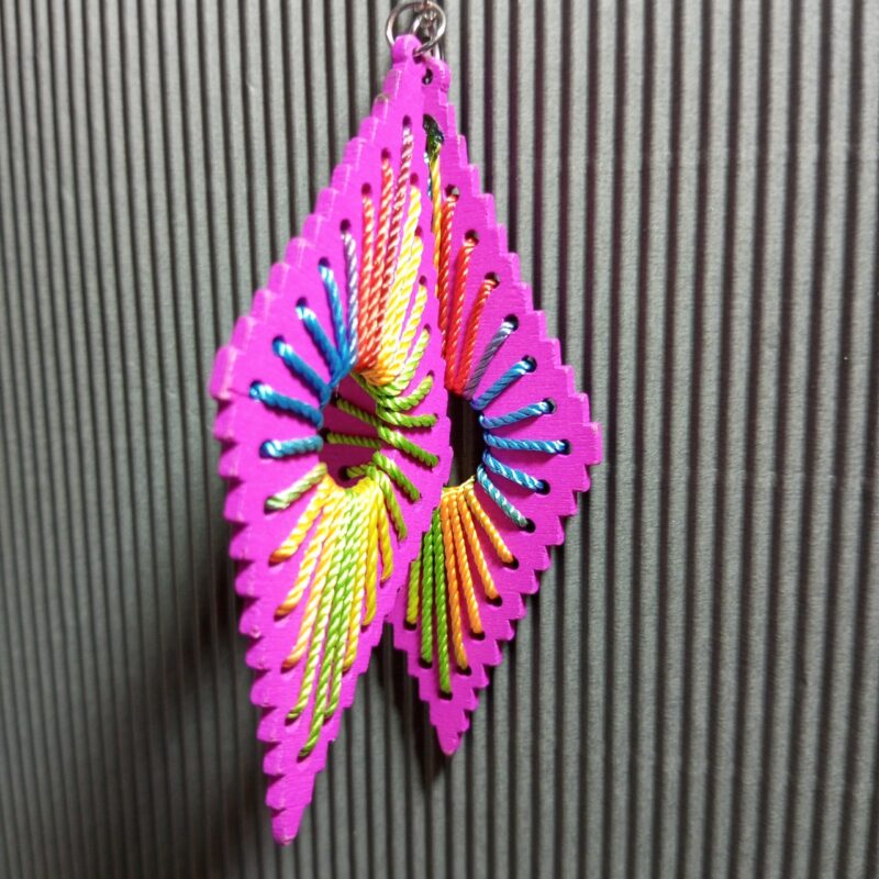 Handmade Wooden Earrings (1) Handmade Wooden Earrings