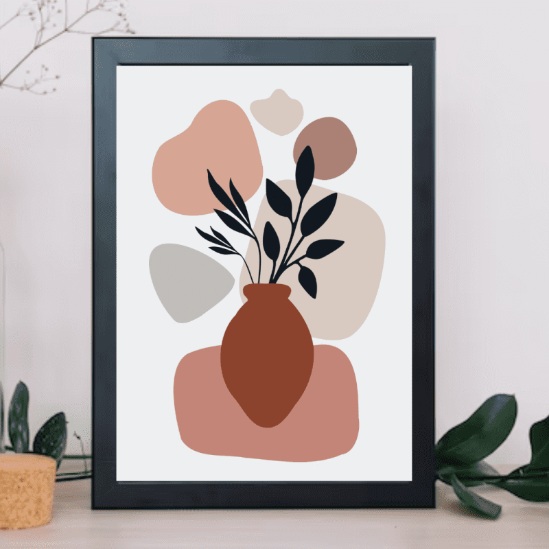 Terracotta Pot Plant Art