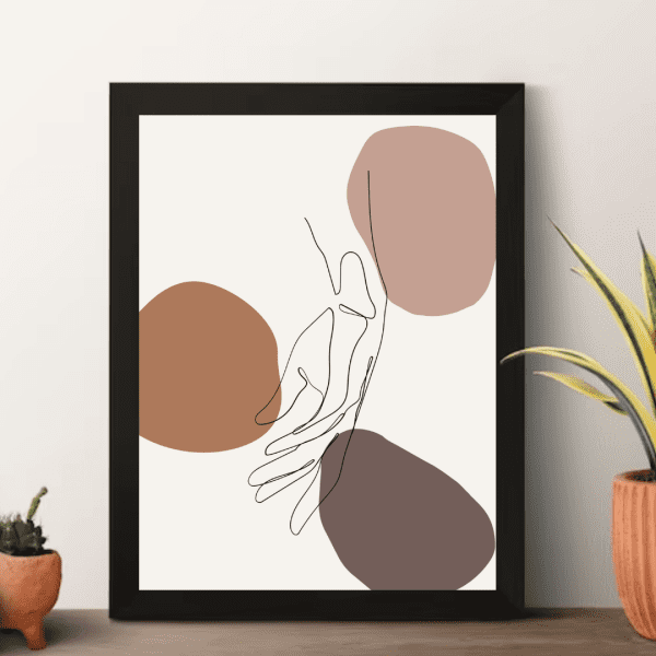 Boho Line Style Modern Artwork Decoration