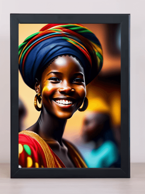 African Woman Wall Art