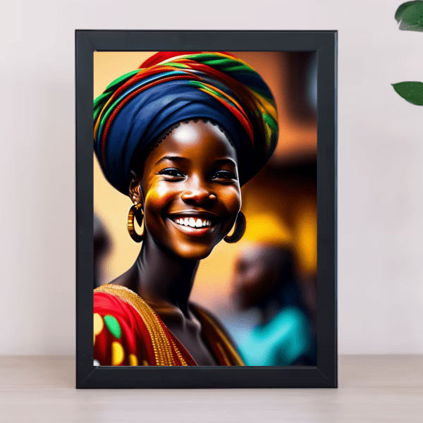 African Woman Wall Art