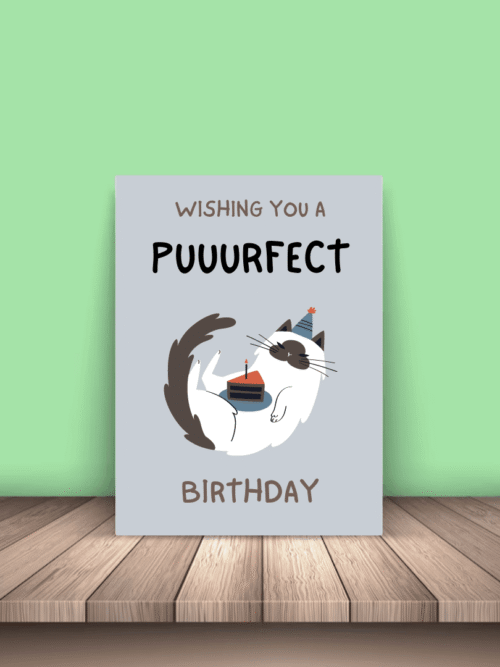 Cat Purfect Birthday Card