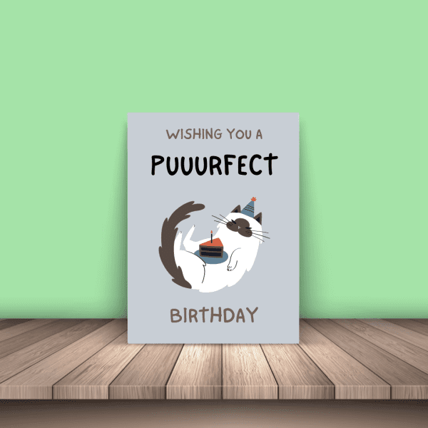 Cat Purfect Birthday Card