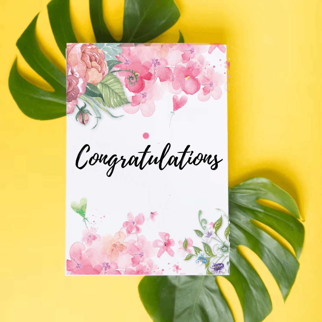 Buy A5 Personalised Congratulations Card in Nairobi - Artmall Gift Shop
