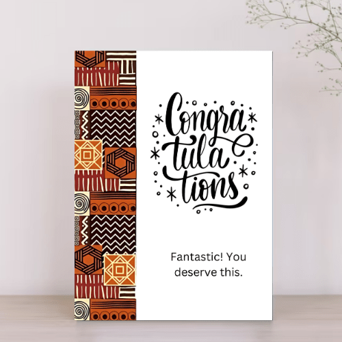Creative Congratulations Card