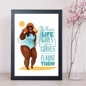 Curves wall art print