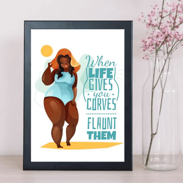 Curves wall art print