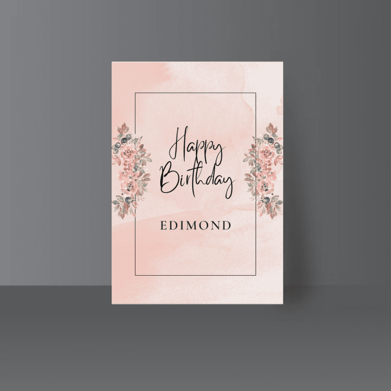 Customized Birthday Card