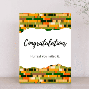 Unique Congratulations Card