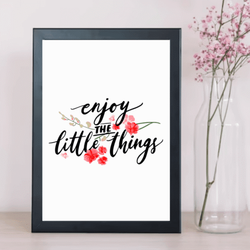 Enjoy The Little Things Wall Art