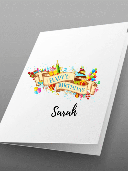 Personalized Happy Birthday Card