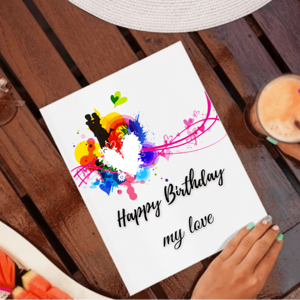 Romantic Happy Birthday Card