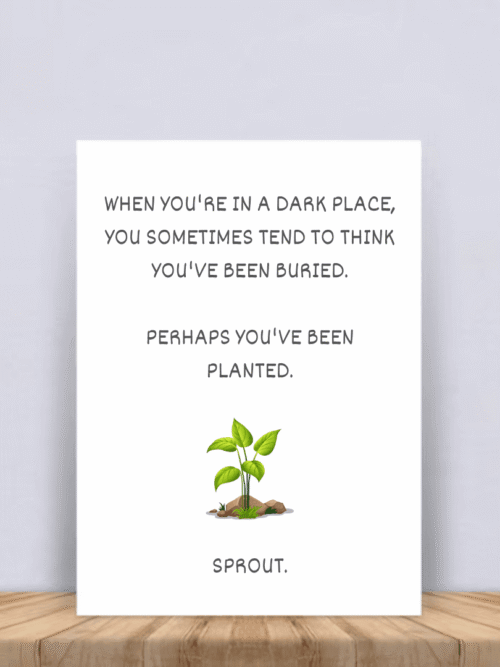 Motivational Uplifting Card