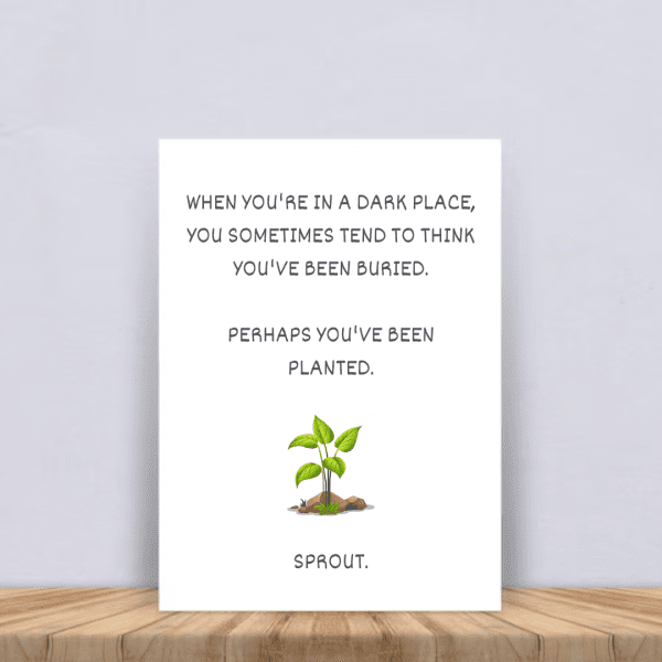 Motivational Uplifting Card