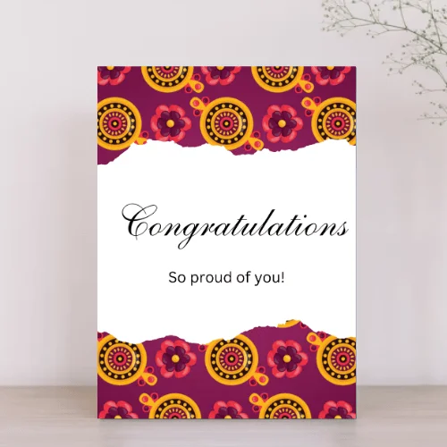 Personalized Congratulations Card