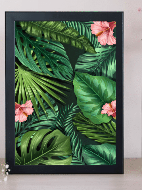 Tropical Leaves Abstract Art