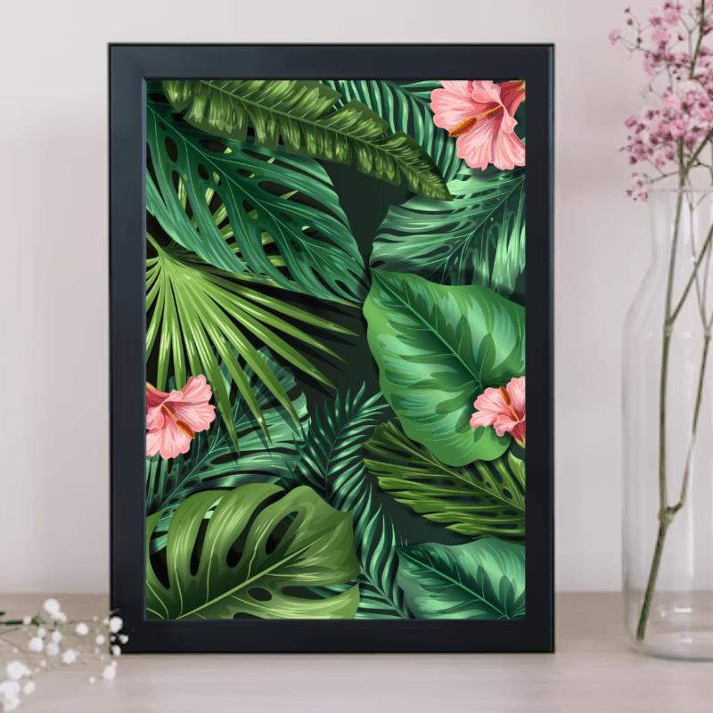 Tropical Leaves Abstract Art
