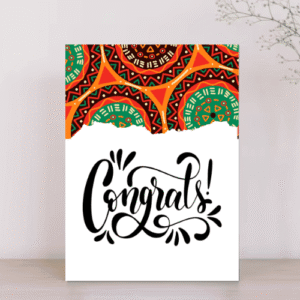 Unique Congrats Card