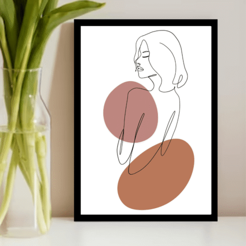 Female Line Art Wall Decor
