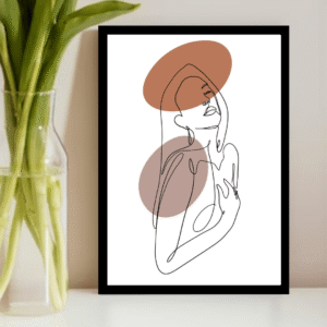 Line Art of Woman
