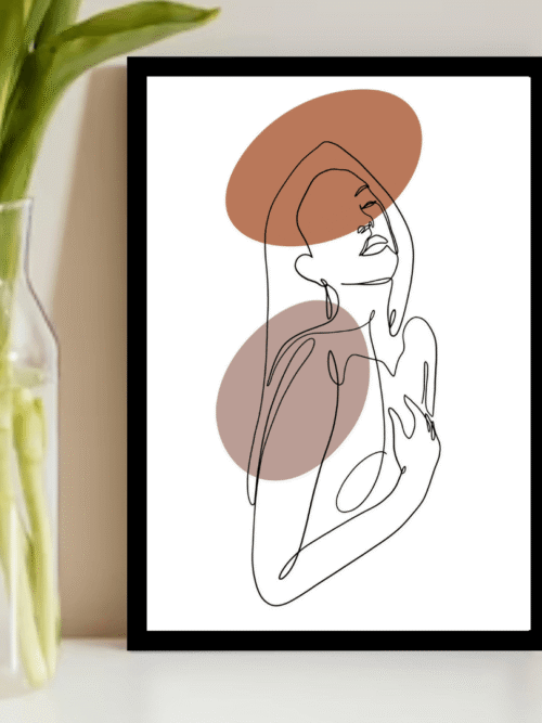 Line Art of Woman
