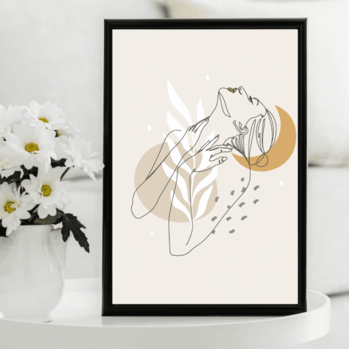Woman Clip Art Wall Decor