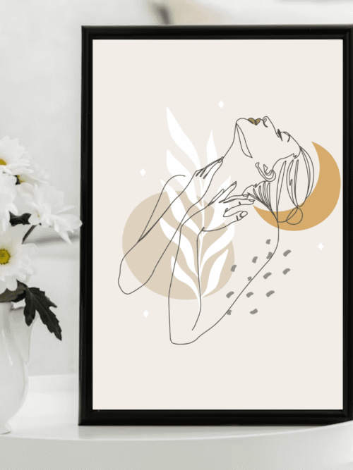 Woman Clip Art Wall Decor