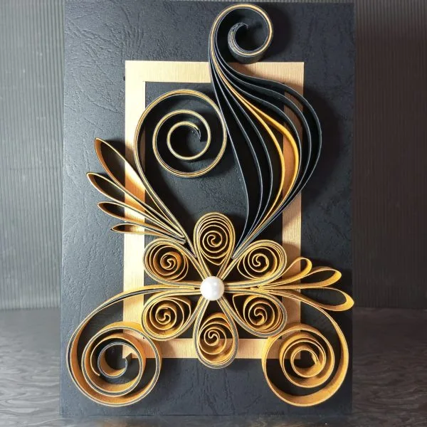 Black & Gold Handmade Card