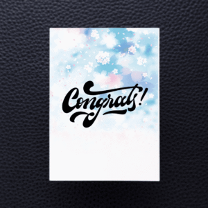 congratulations print