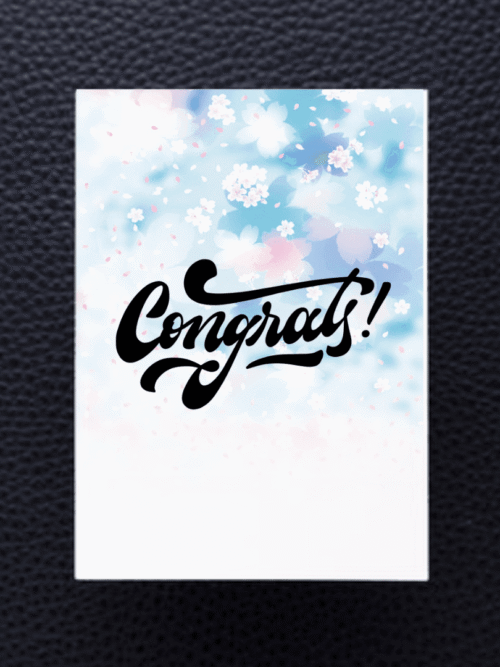 Congratulations Print Card