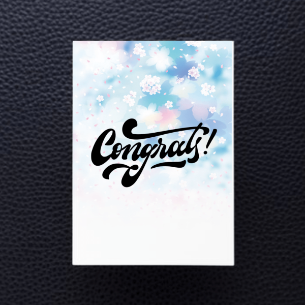 congratulations print