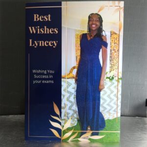 Printed Personalised Success Card with photo in Kenya