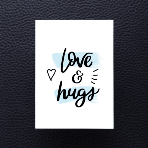 Greetings Card (8) Love & Hugs Card