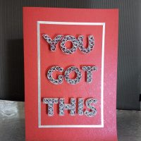 Red You Got This Success Card