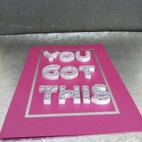 A4 Red You Got This Success Card