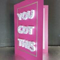 A4 Red You Got This Success Card