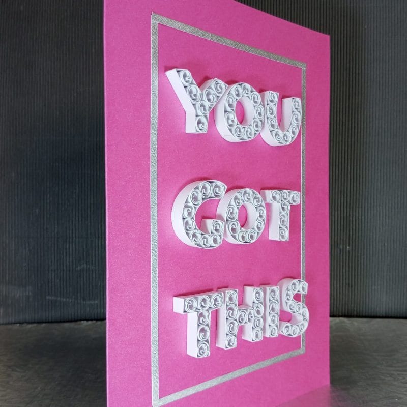 A4 Red You Got This Success Card