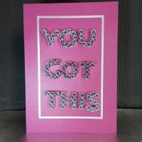 A4 Red You Got This Success Card