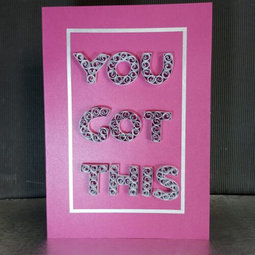 Pink You Got This Success Card