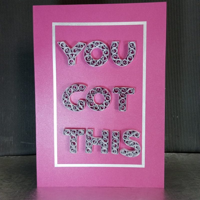 A4 Red You Got This Success Card