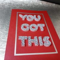 Red You Got This Success Card