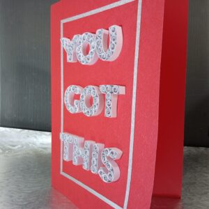 Red You Got This Success Card
