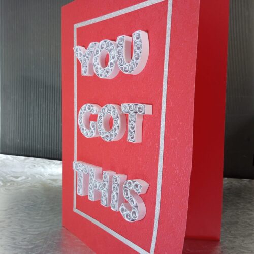 A4 Red You Got This Success Card